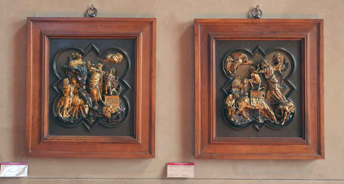 ghiberti brunelleschi competition panels 1401