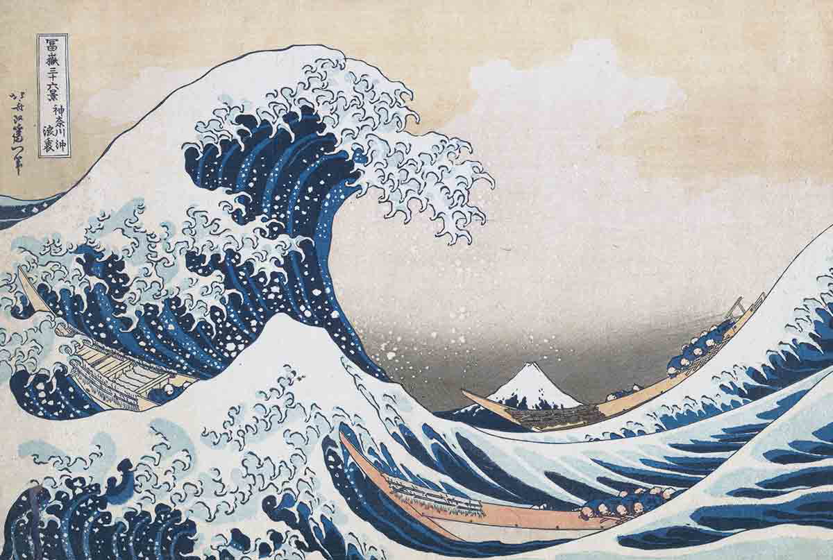 hokusai under the wave japanese print