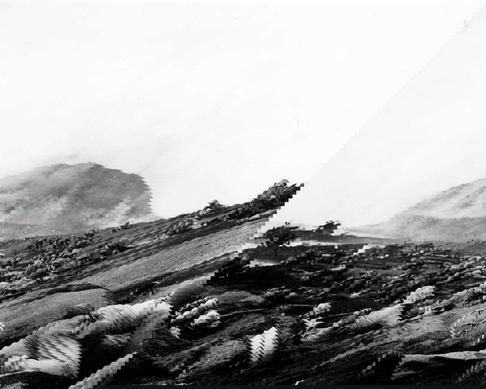 Scene from the battle of Iwo Jima. Source: Houston Chronicle