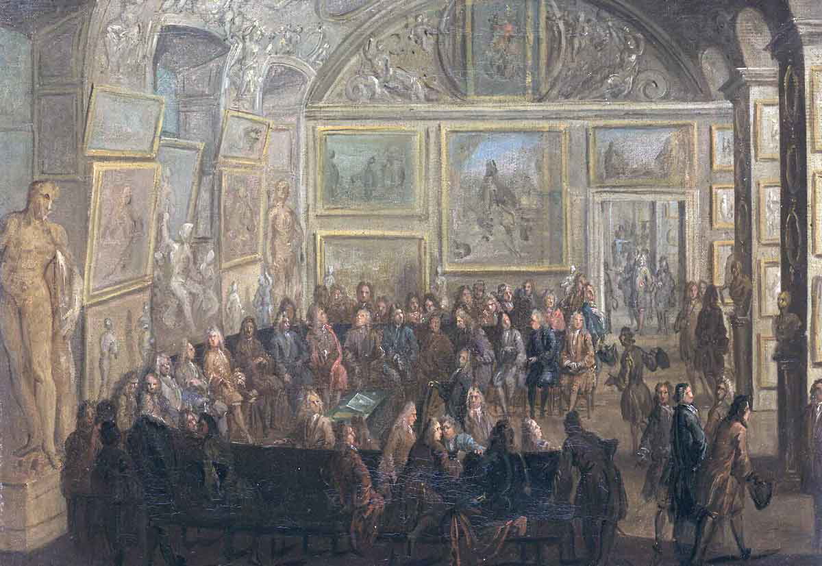 jean baptiste martin royal painting academy meeting painting