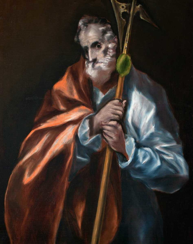 Judas Thaddeus, by El Greco, 1608-14. Source: Museo del Greco