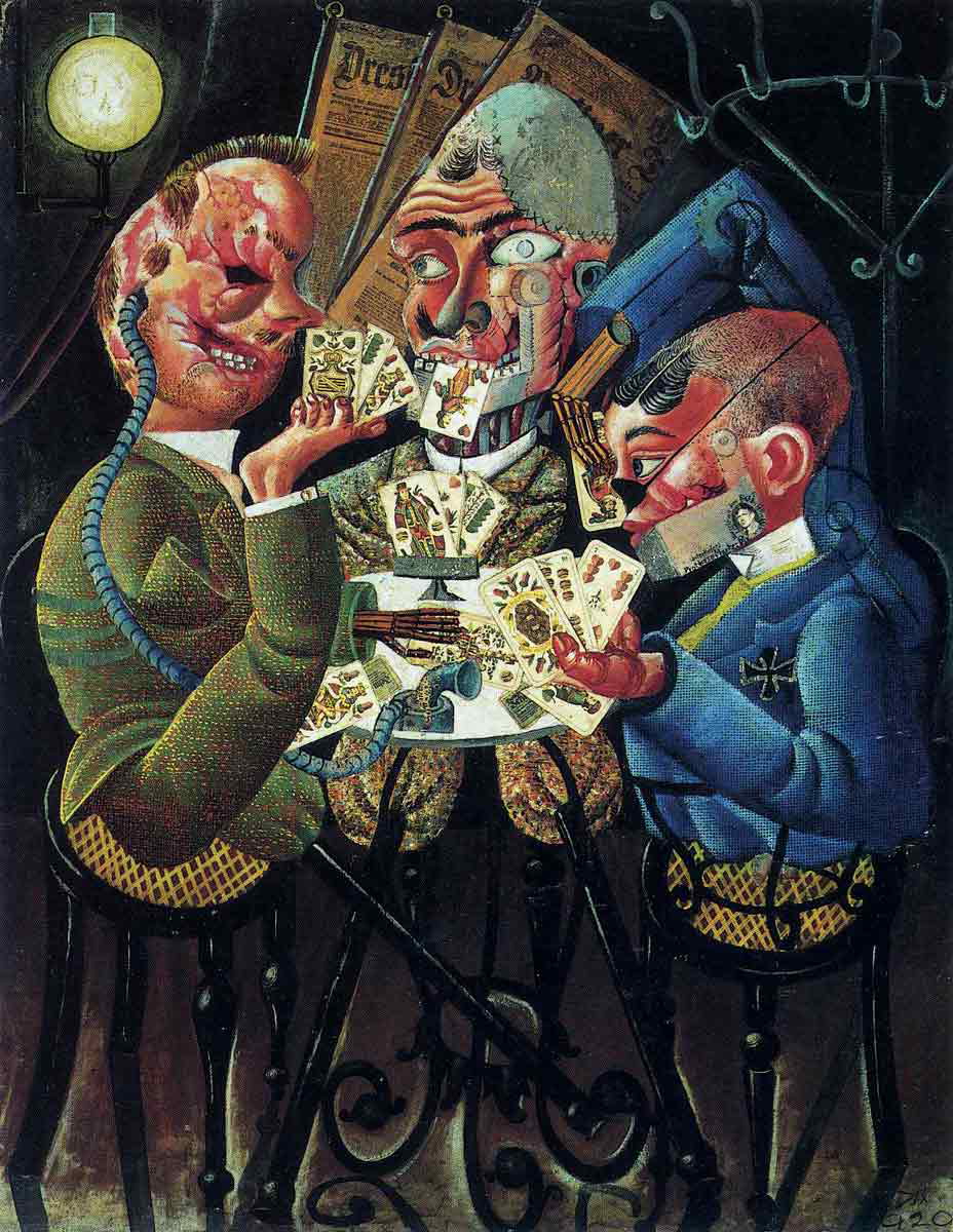 otto dix weimar painting skat players