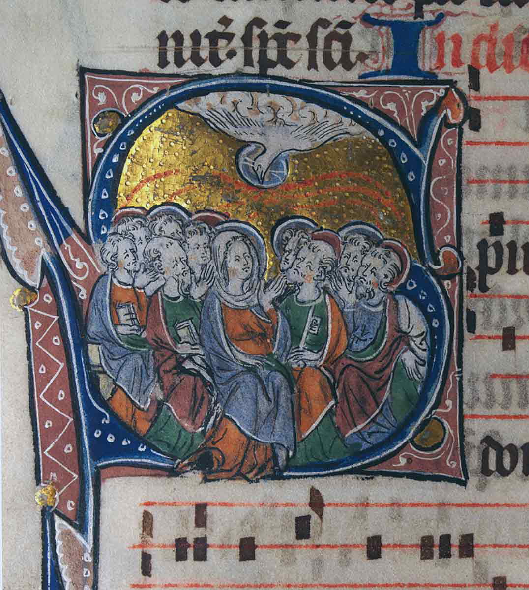 pentecost 13th century manuscript gift of tongues