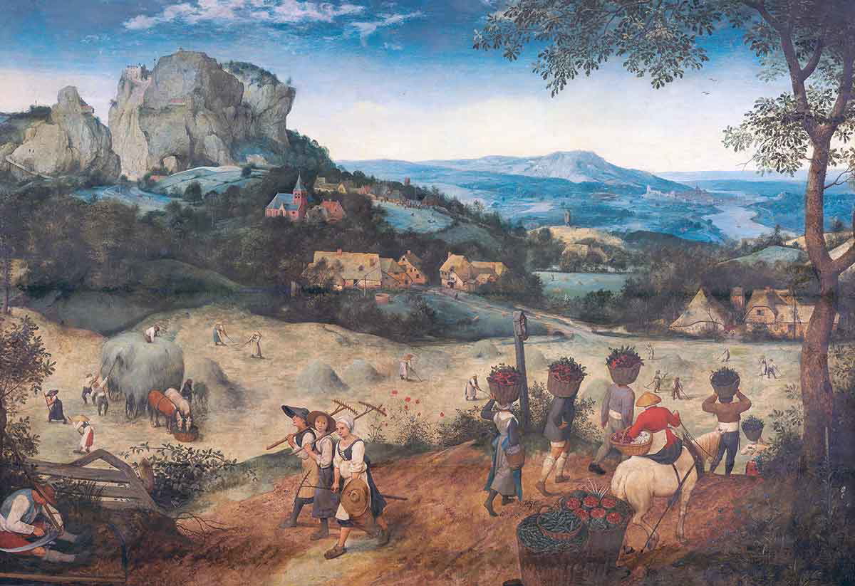 pieter bruegel the elder haymaking painting 1565