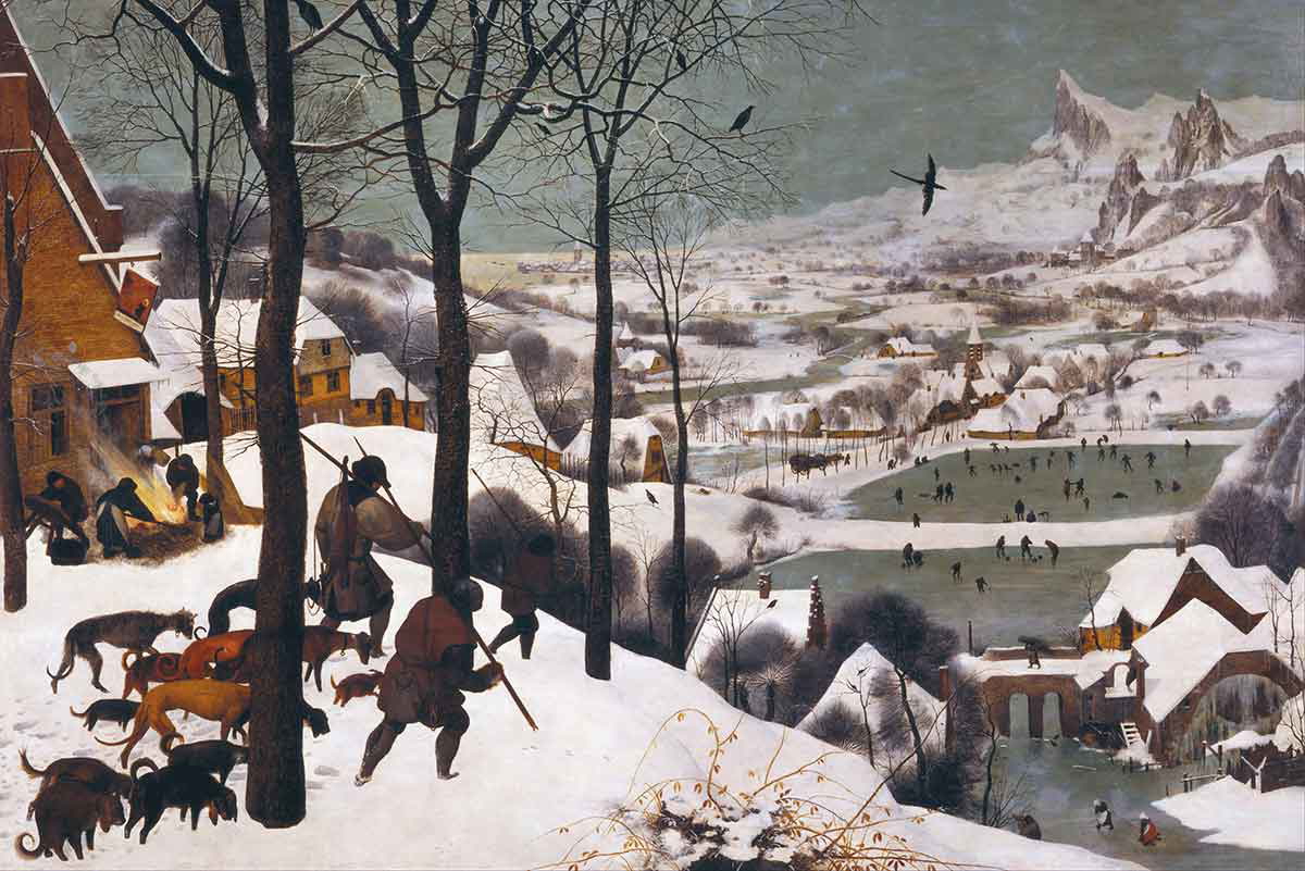 pieter bruegel the elder hunters in the snow painting 1565