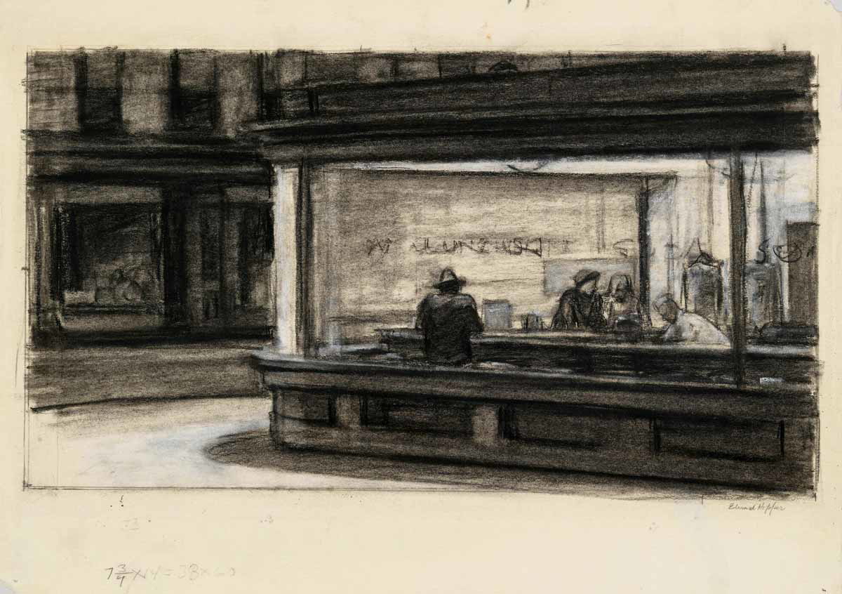 study nighthawks edward hopper 1941 42