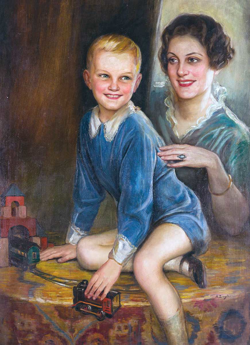 third reich ziegler christmas painting