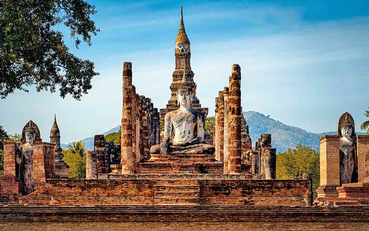 unesco world heritage site sukhothai thailand