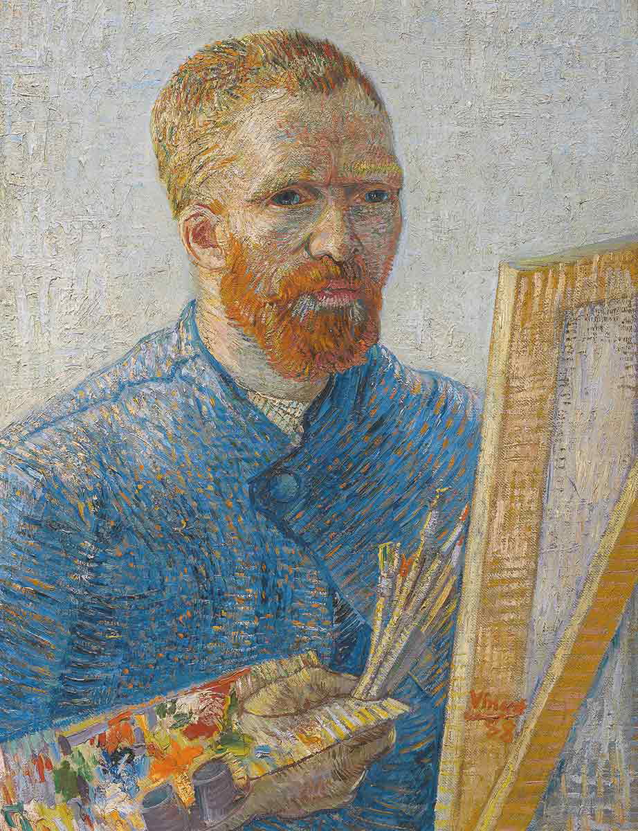 van gogh self portrait as a painter