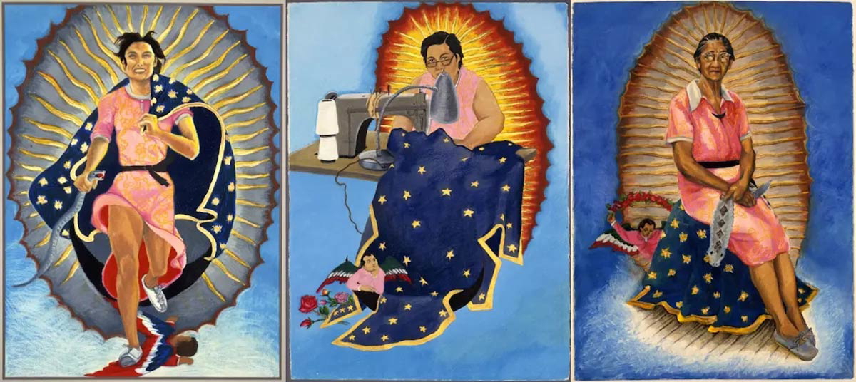 yolanda lopez virgen guadalupe series drawings