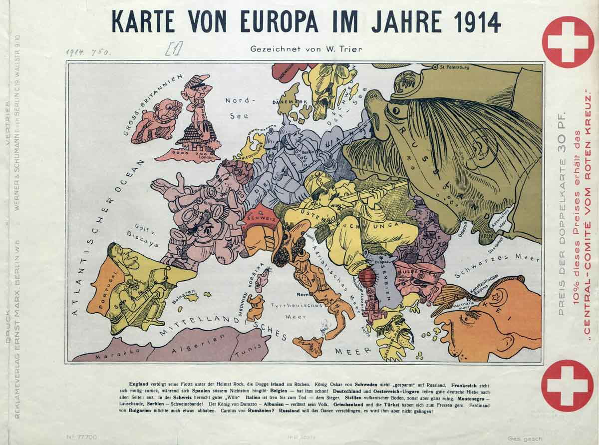 1914 map europe