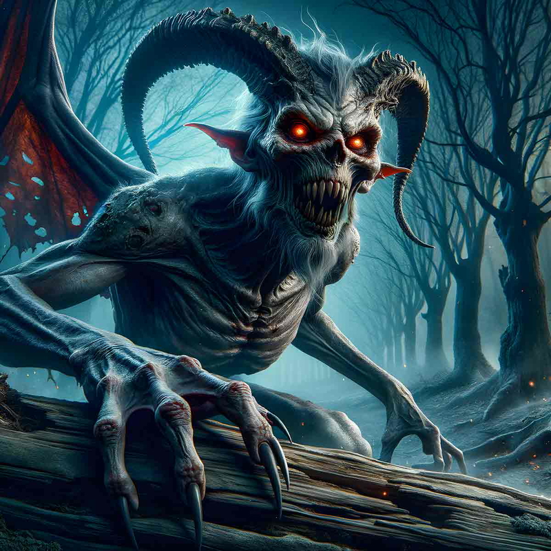 Illustration of the devil, one of the symbols of the shadow