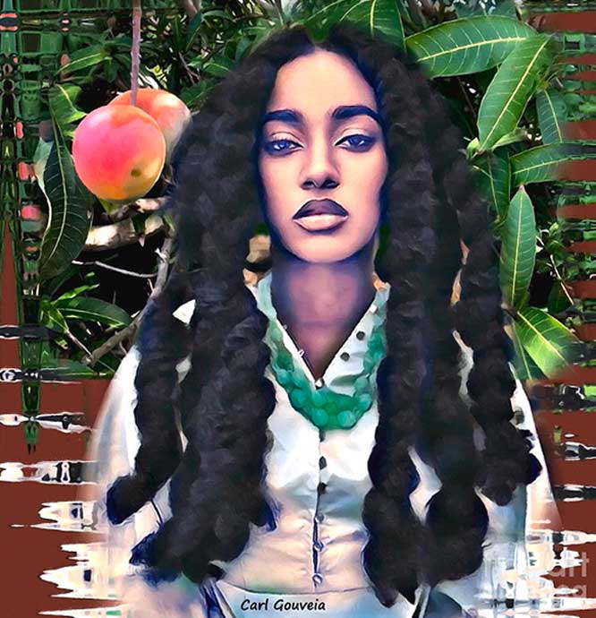 Mango lady Carl Gouveia painting