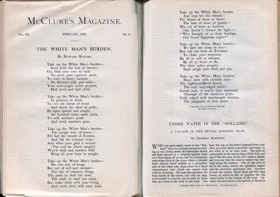 Rudyard Kipling’s The White Man’s Burden