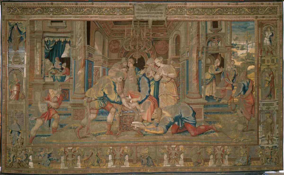 abraham tapestries circumcision isaac 1540