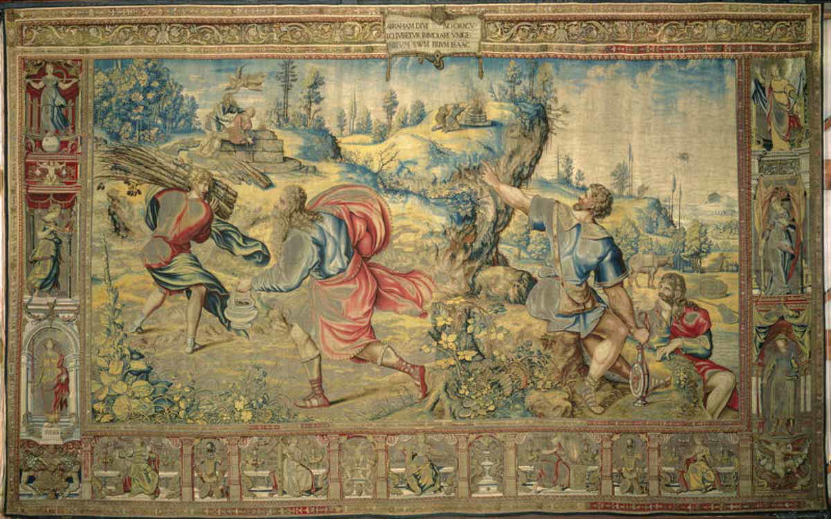 abraham tapestries sacrifice isaac 1540