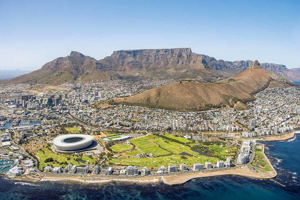 Aerial view of Cape Town. Source: Wikimedia Commons