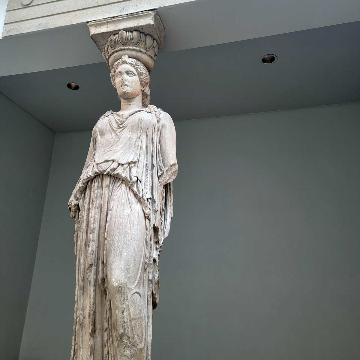 alcamenes caryatid british museum 421 406 BCE detail