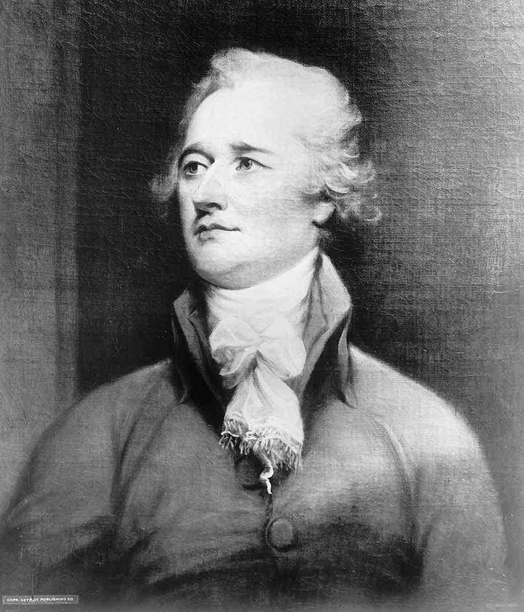 alexander hamilton portrait john trumbull negative