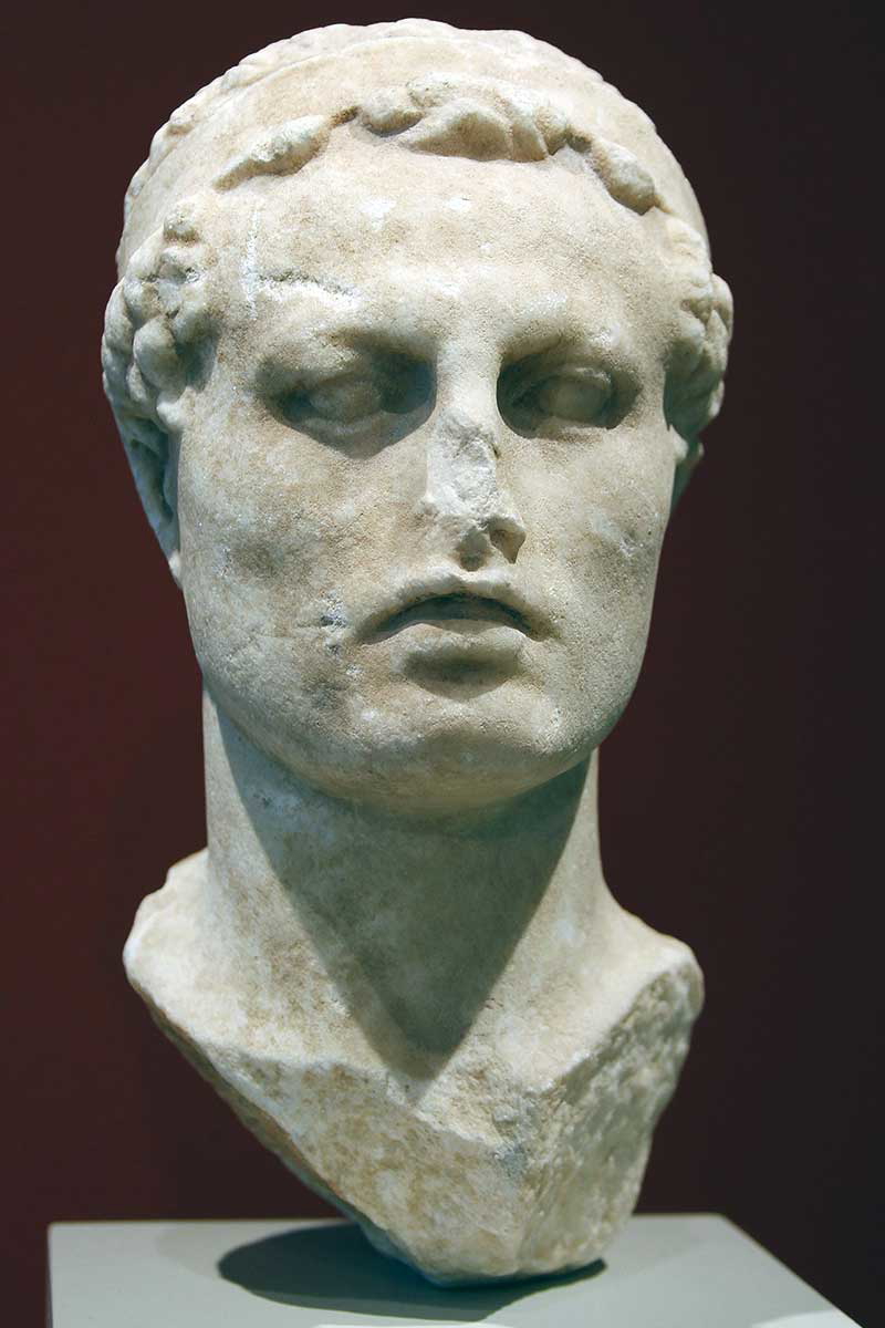 antiochus iv statue head