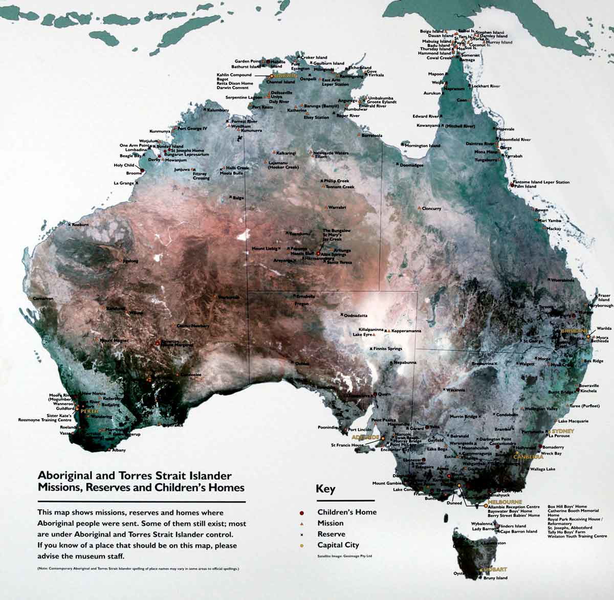 australia aboriginal torres strait islander missions map