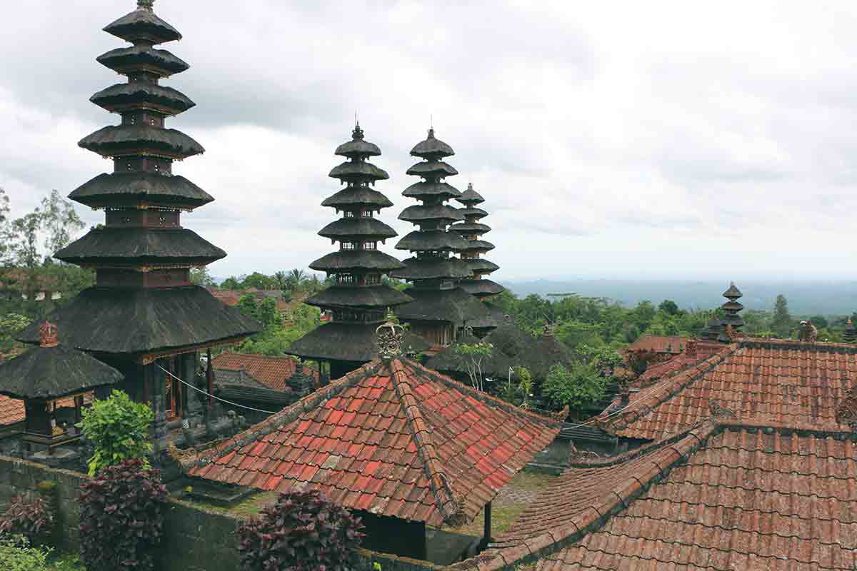 besakih temple roofs