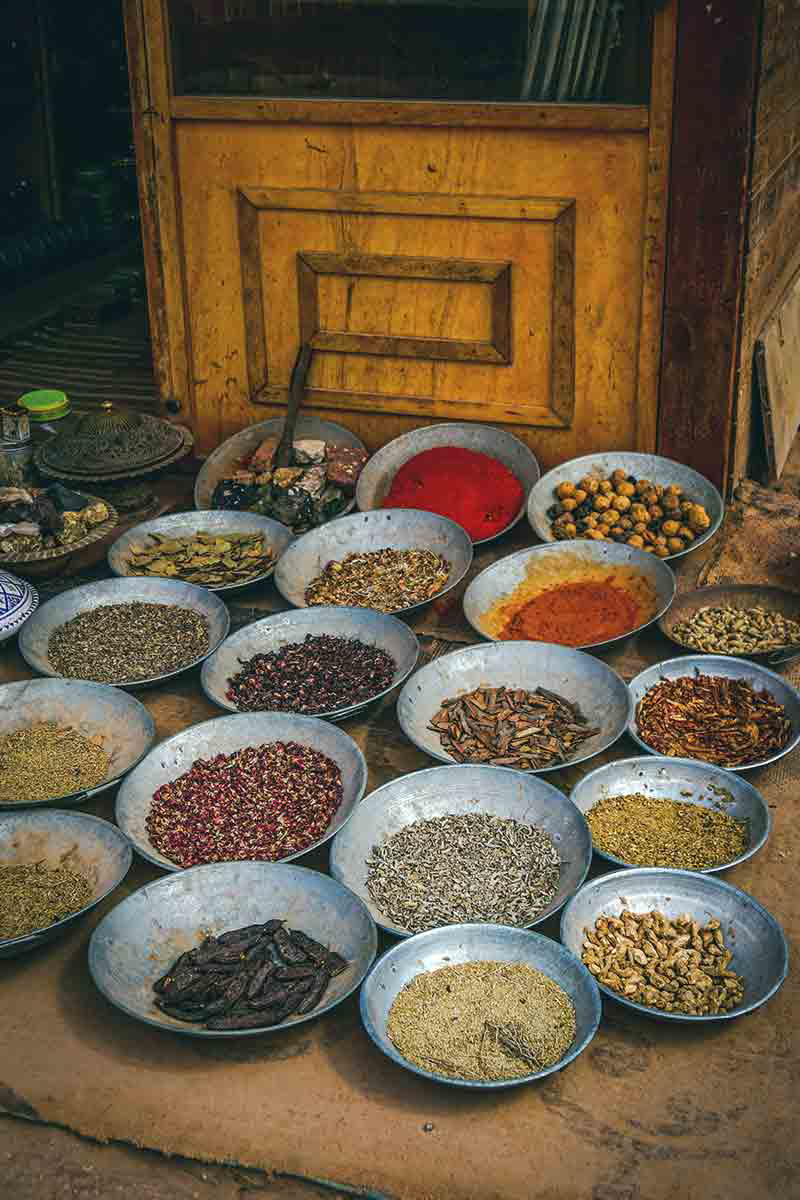 bowls of spices