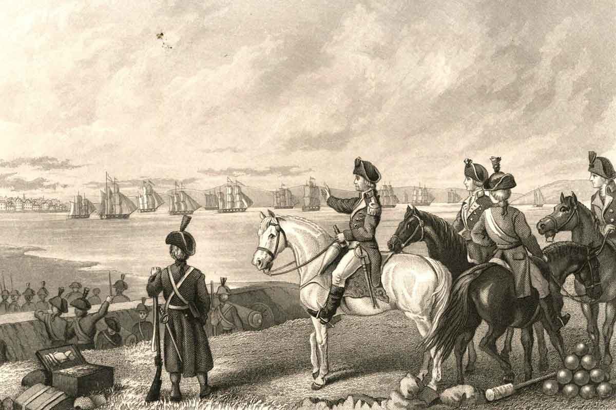 british fleet boston george washington