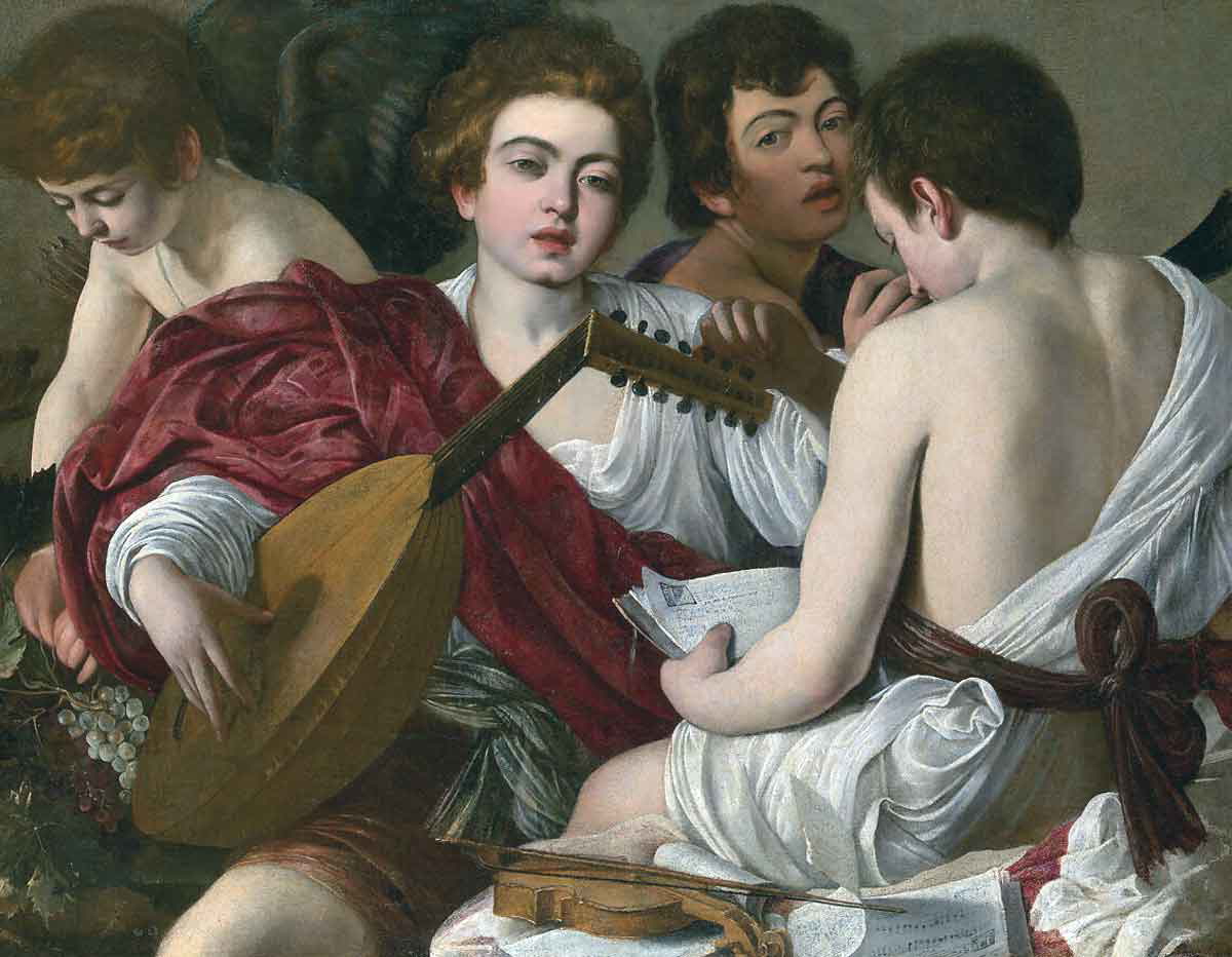 caravaggio musicians painting