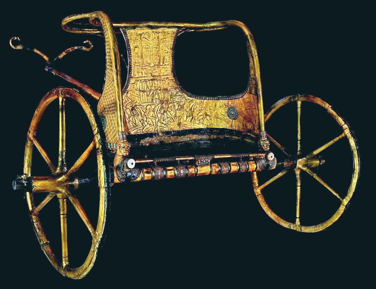 ceremonial chariot of tutankhamun