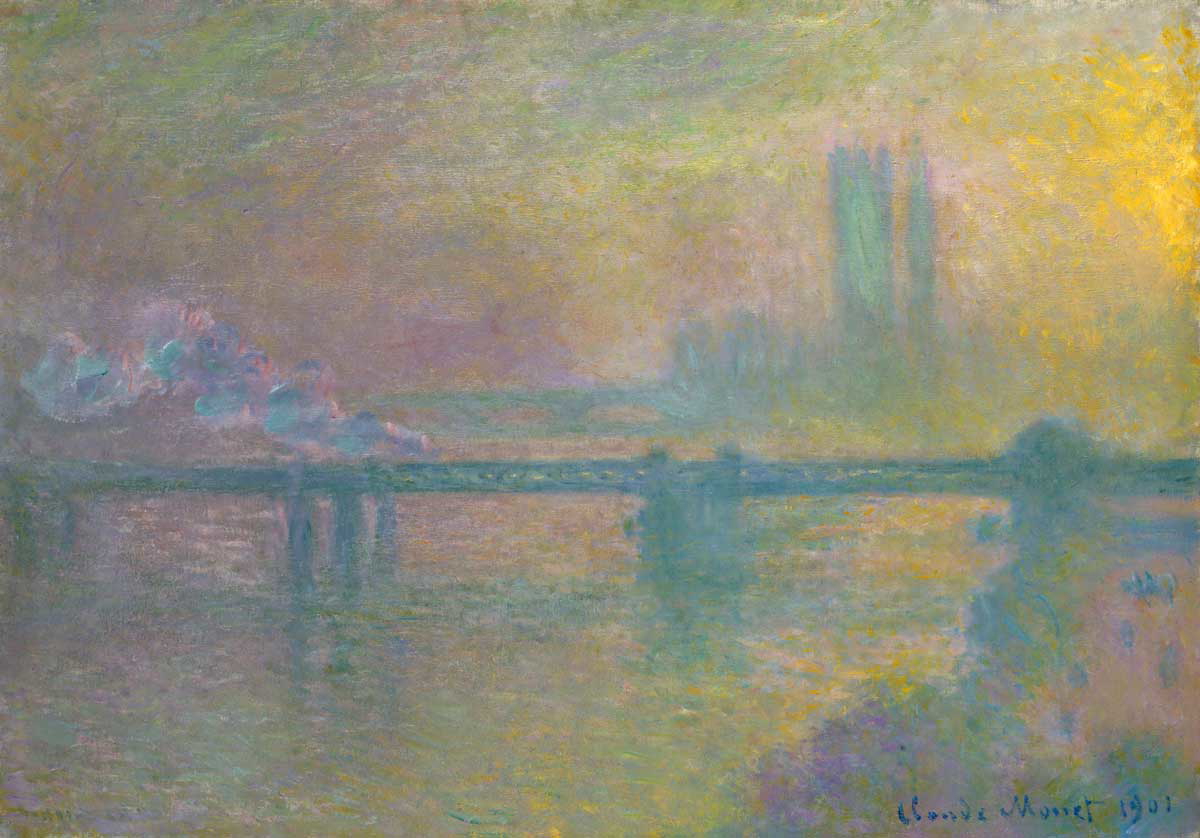 charing cross bridge claude monet