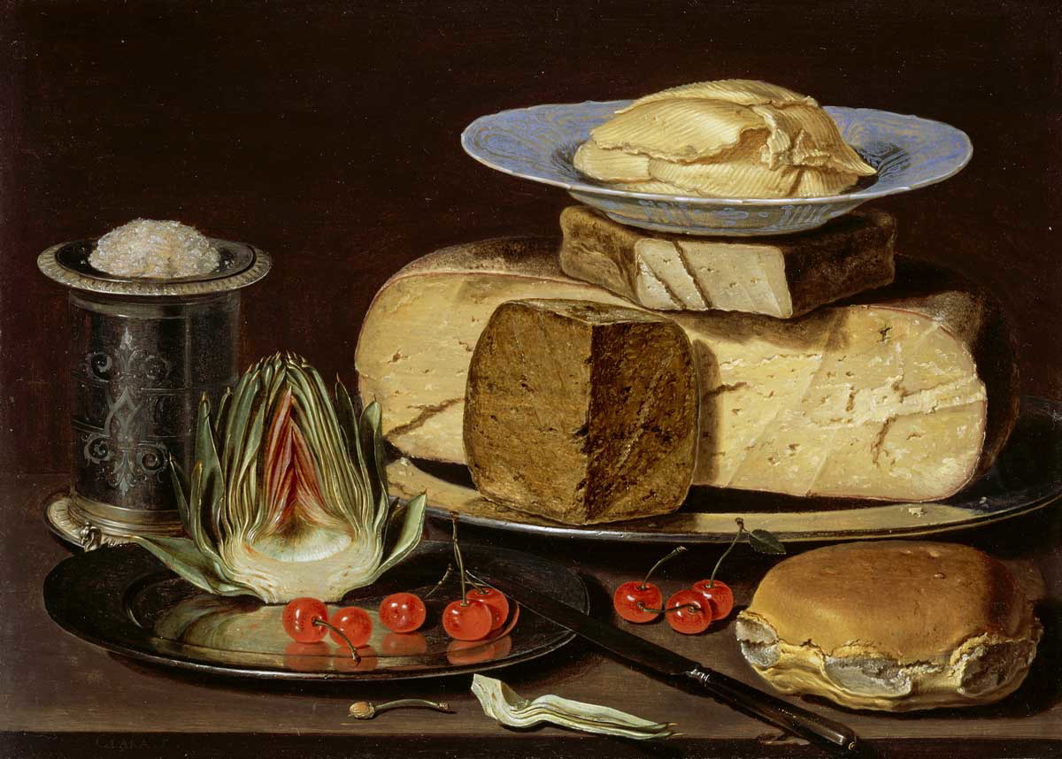 cheese still life peeters lacma