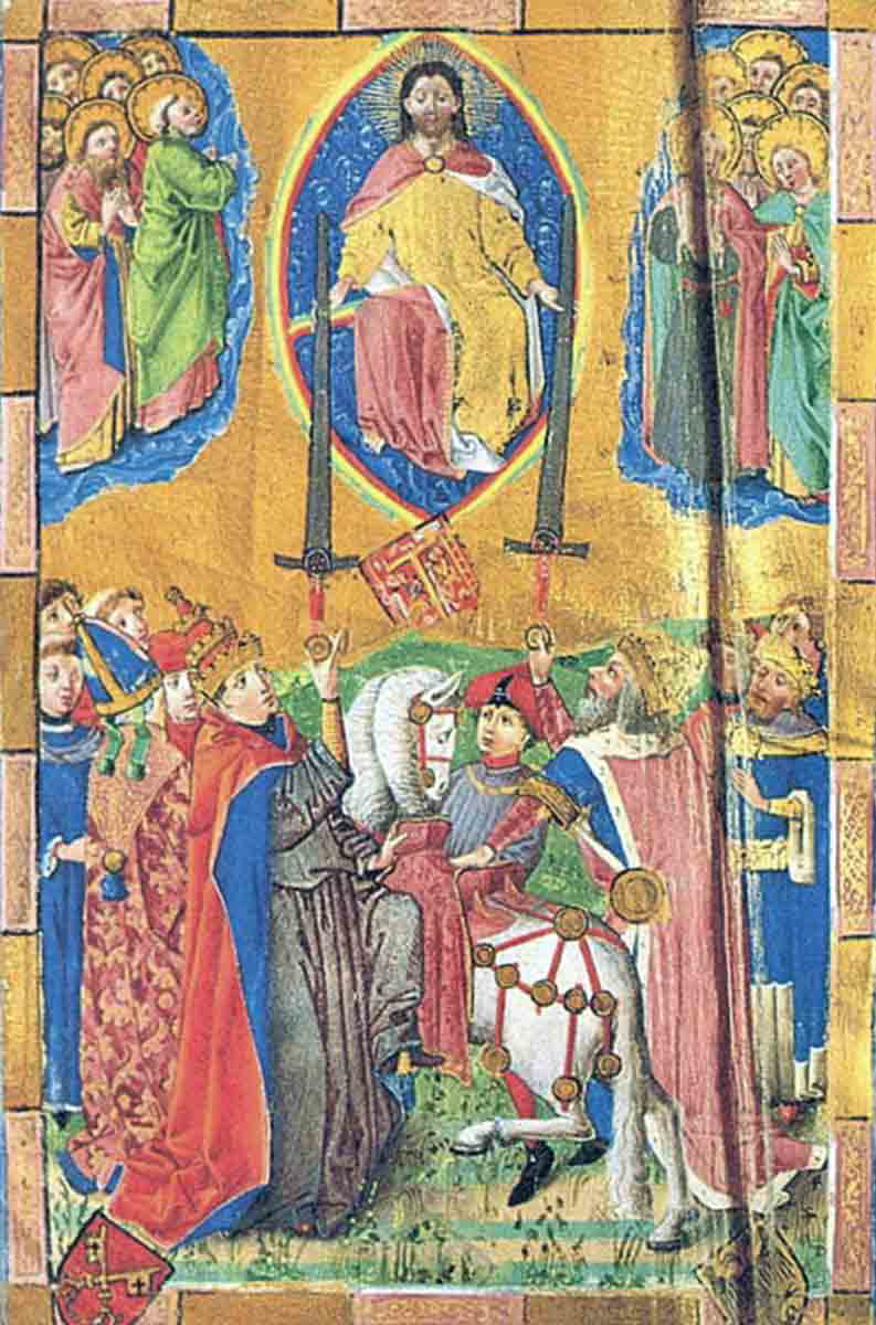 christ giving two swords pope emperor