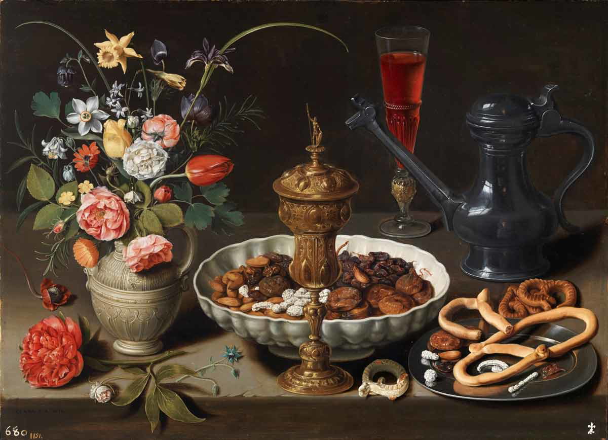 clara peeters self portrait still life