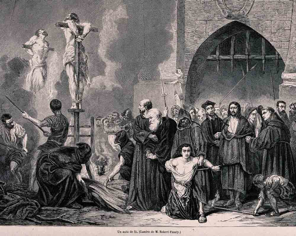 depiction auto da fe elena de cespedes