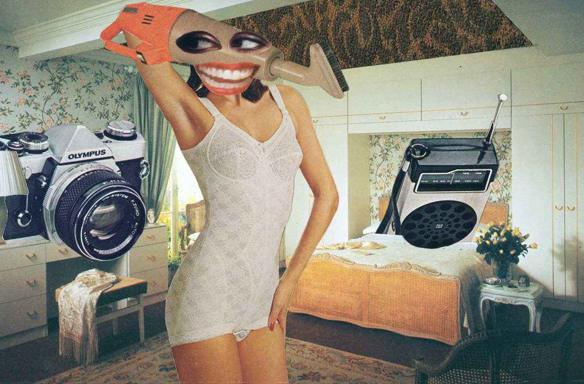 feminist art untitled collage woman photography household