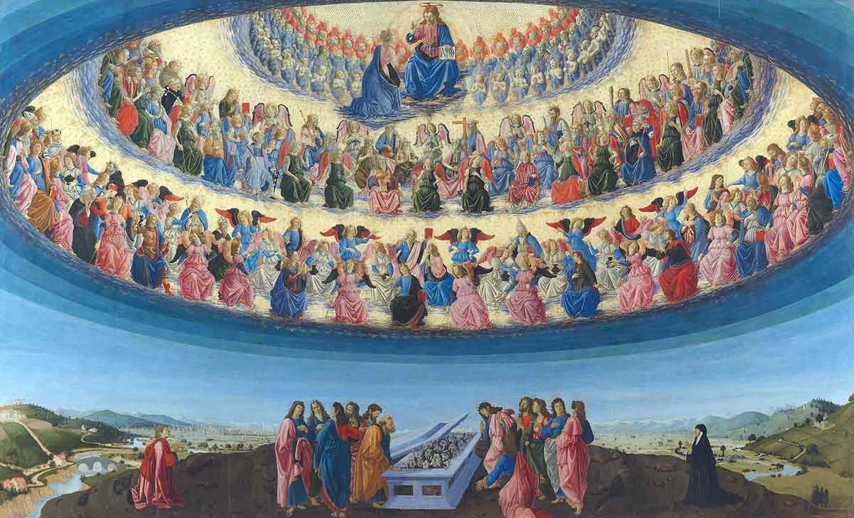 francesco botticini assumption of virgin painting