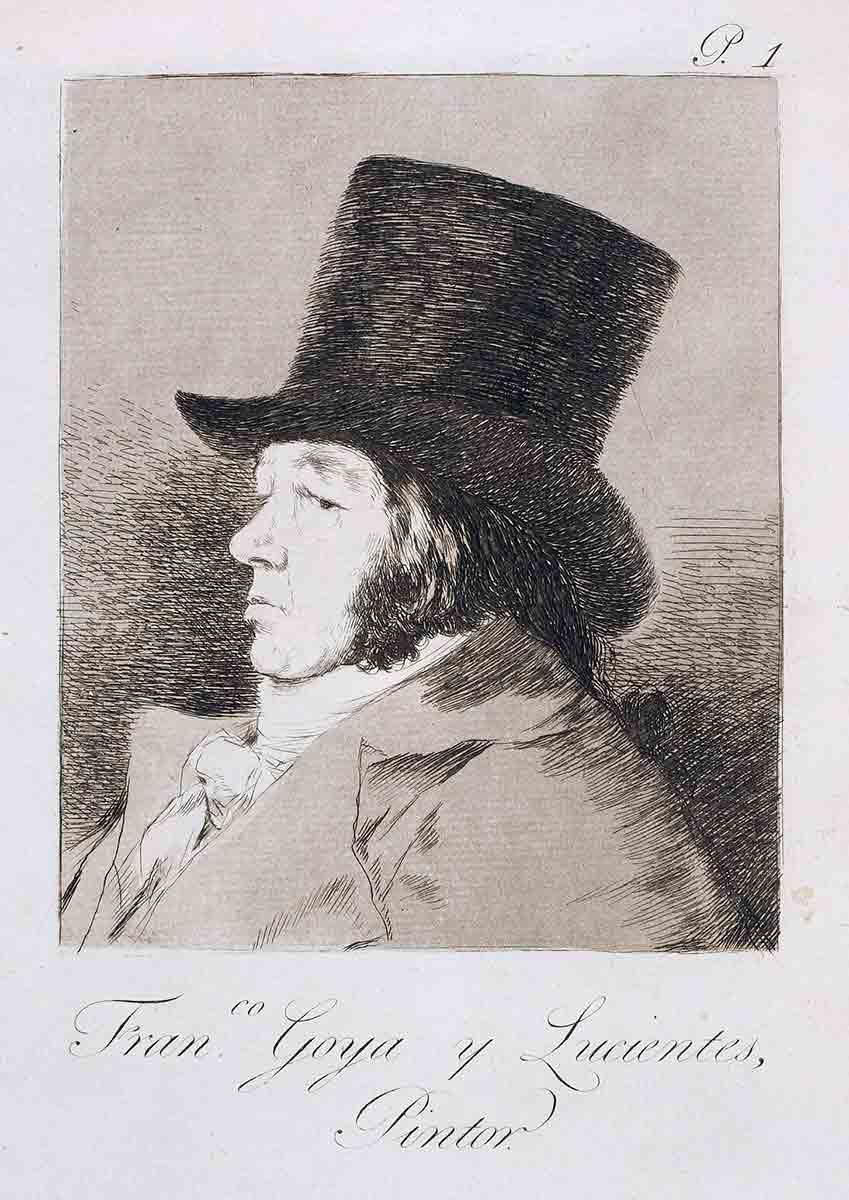francisco goya los caprichos self portrait 1799