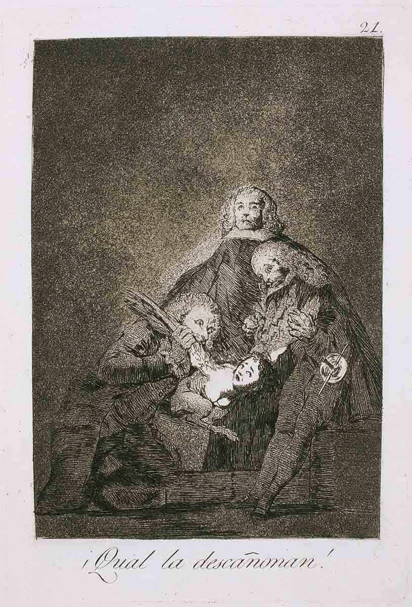 fransisco goya los caprichos qual la descanonan 1799
