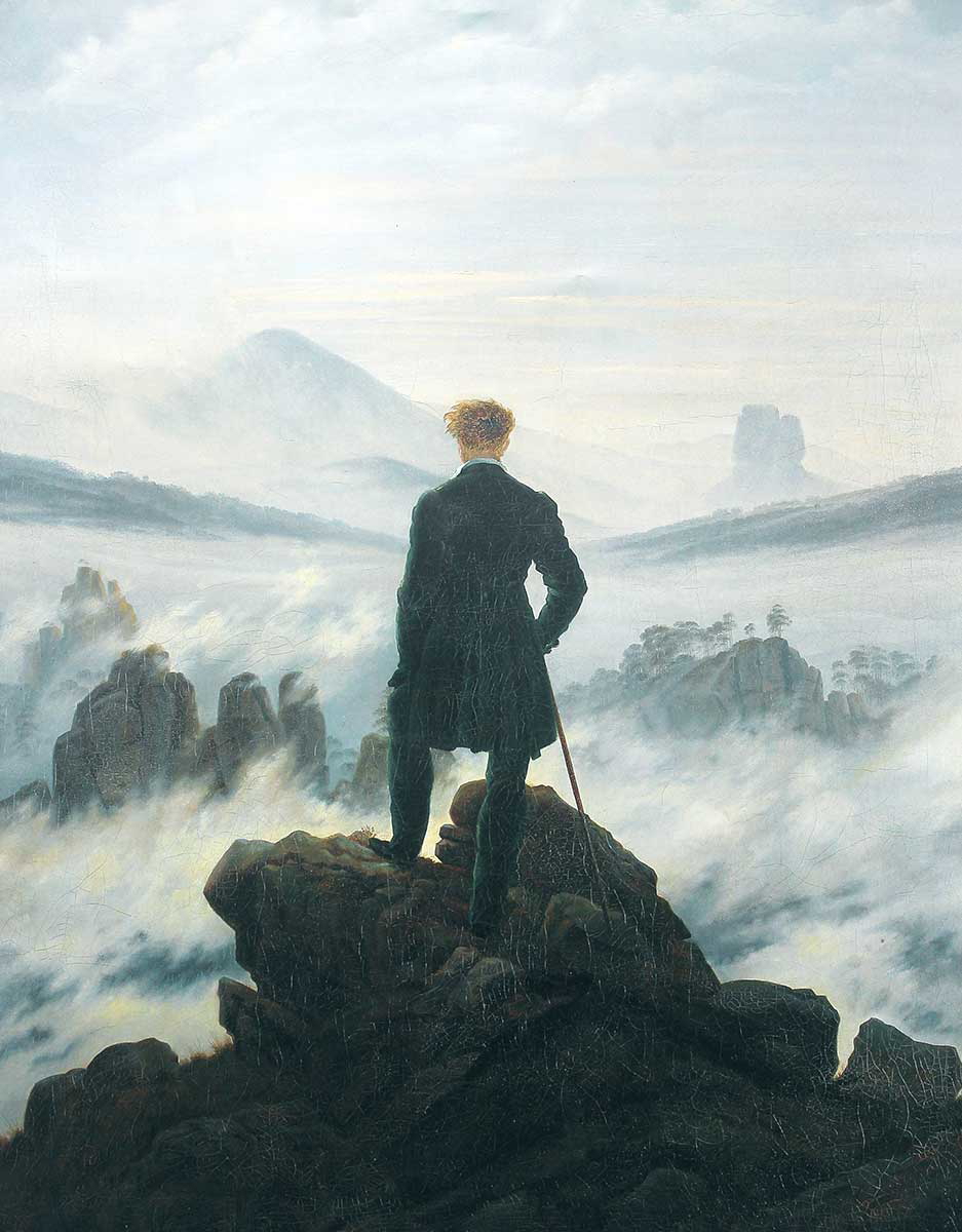 friedrich wanderer above the sea of fog romanticism