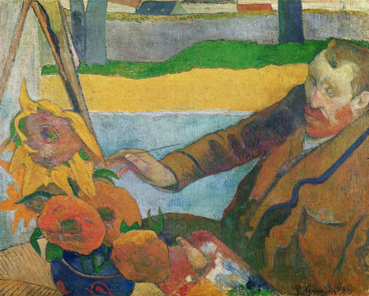 gauguin portrait of van gogh painting