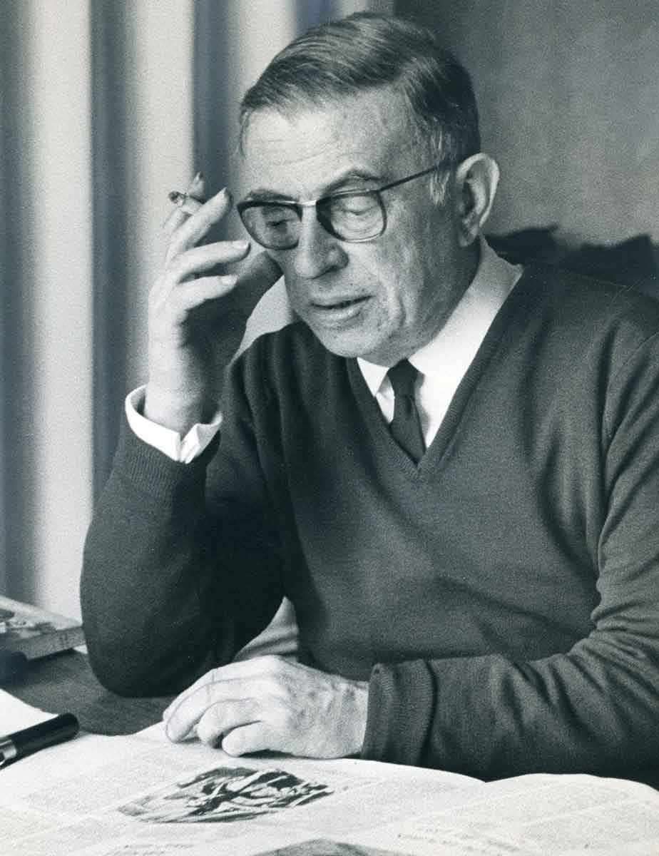 gisèle freund jean paul sartre photo