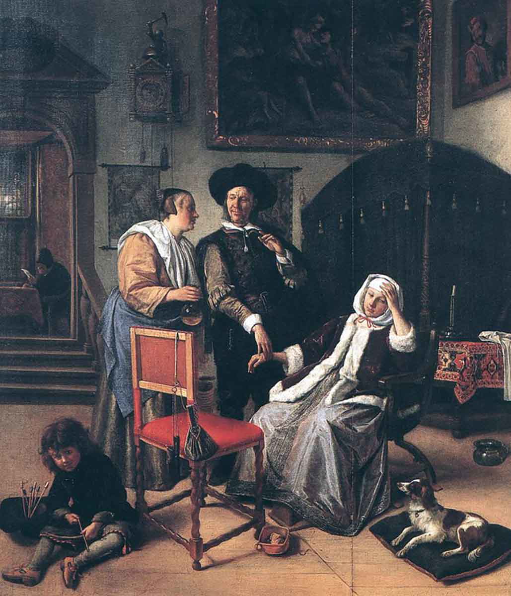jan steen doctor_s visit painting