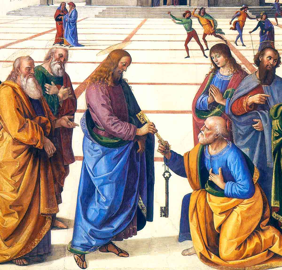 jesus and peter keys catholic pope