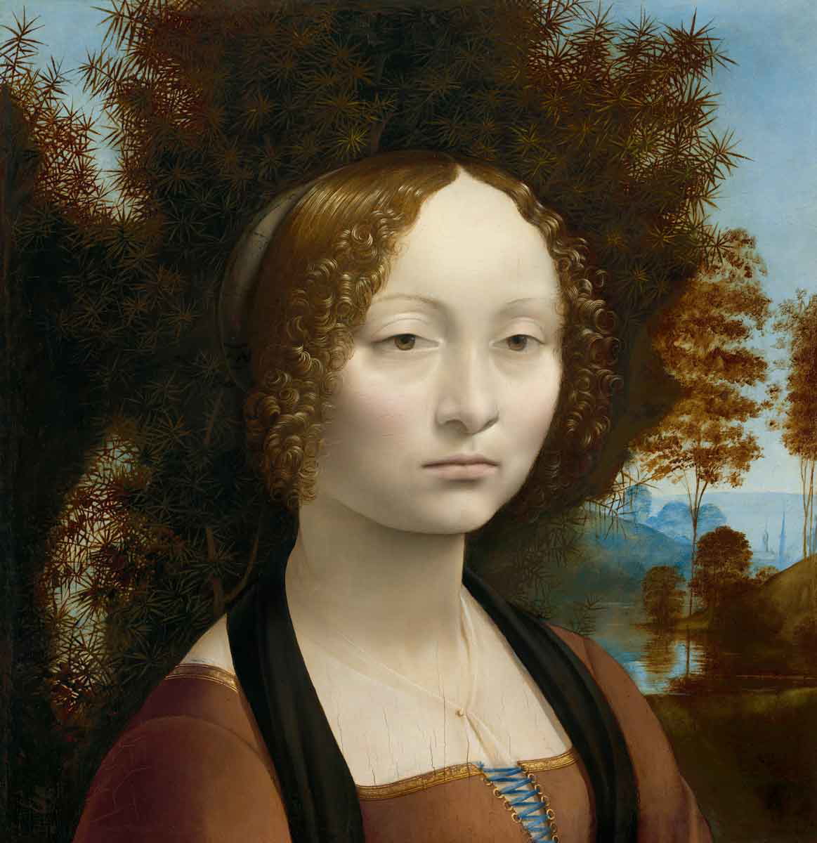 leonardo da vinci ginevra de benci portrait painting