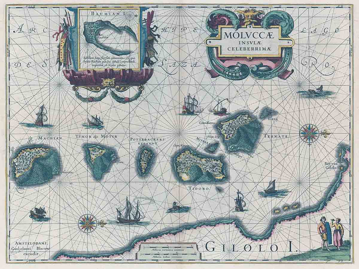 map of spice islands spice trade