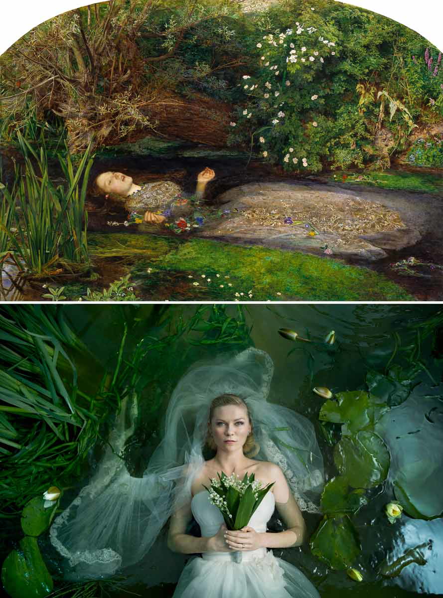 melancholia water scene kirsten dunst