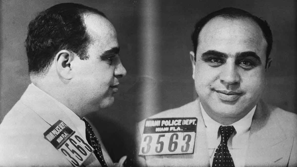 mugshot al capone miami police gangster 1930s