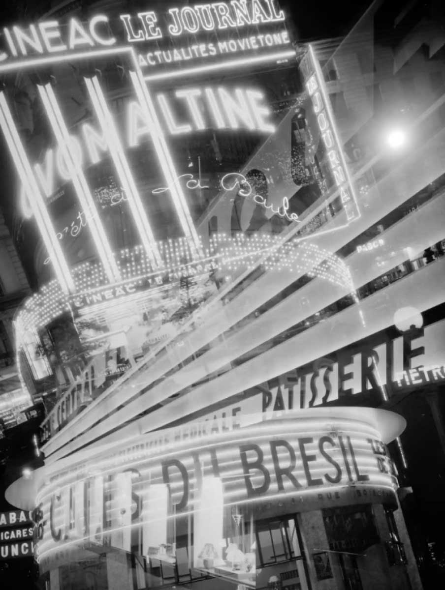 neon lights paris francois kollar 1931