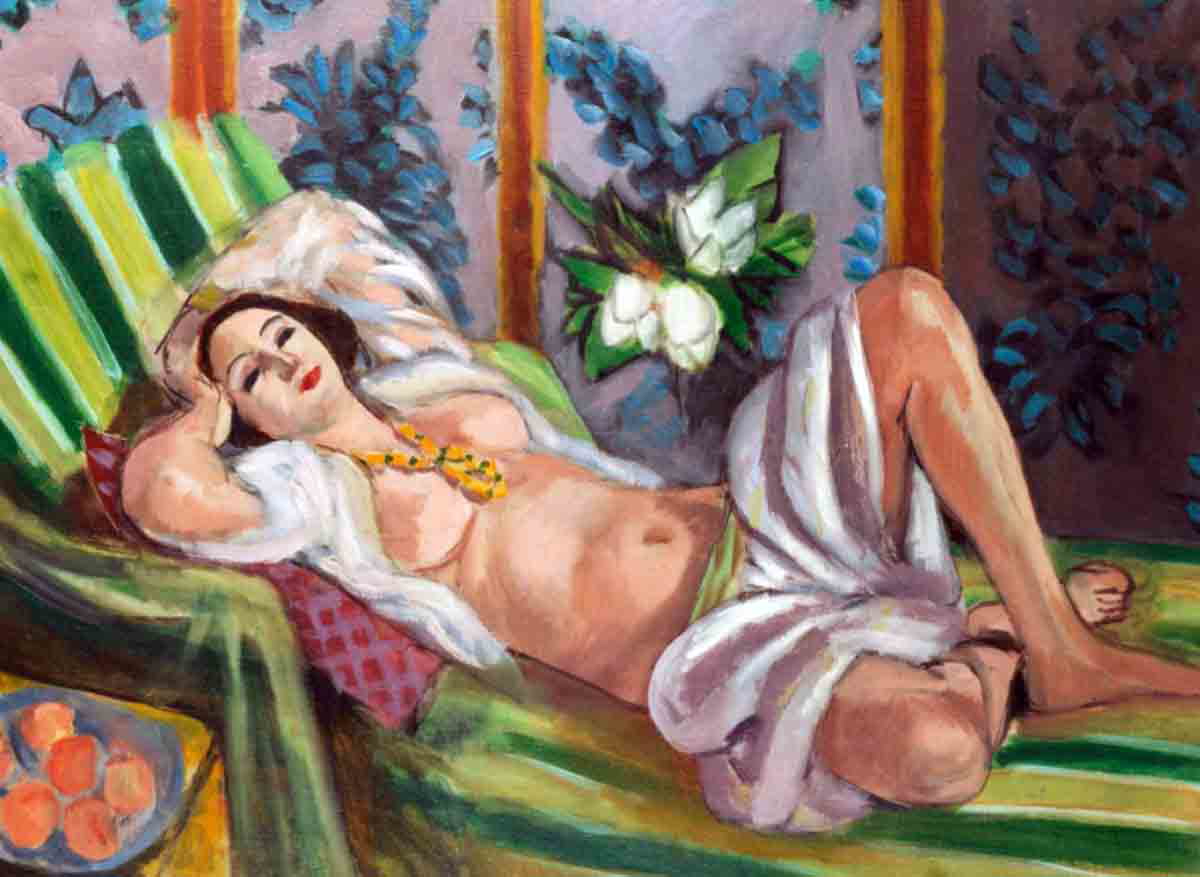 odalisque couchee aux magnolias henri matisse